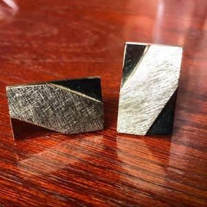Swank Cufflinks gold color rectangle vintage